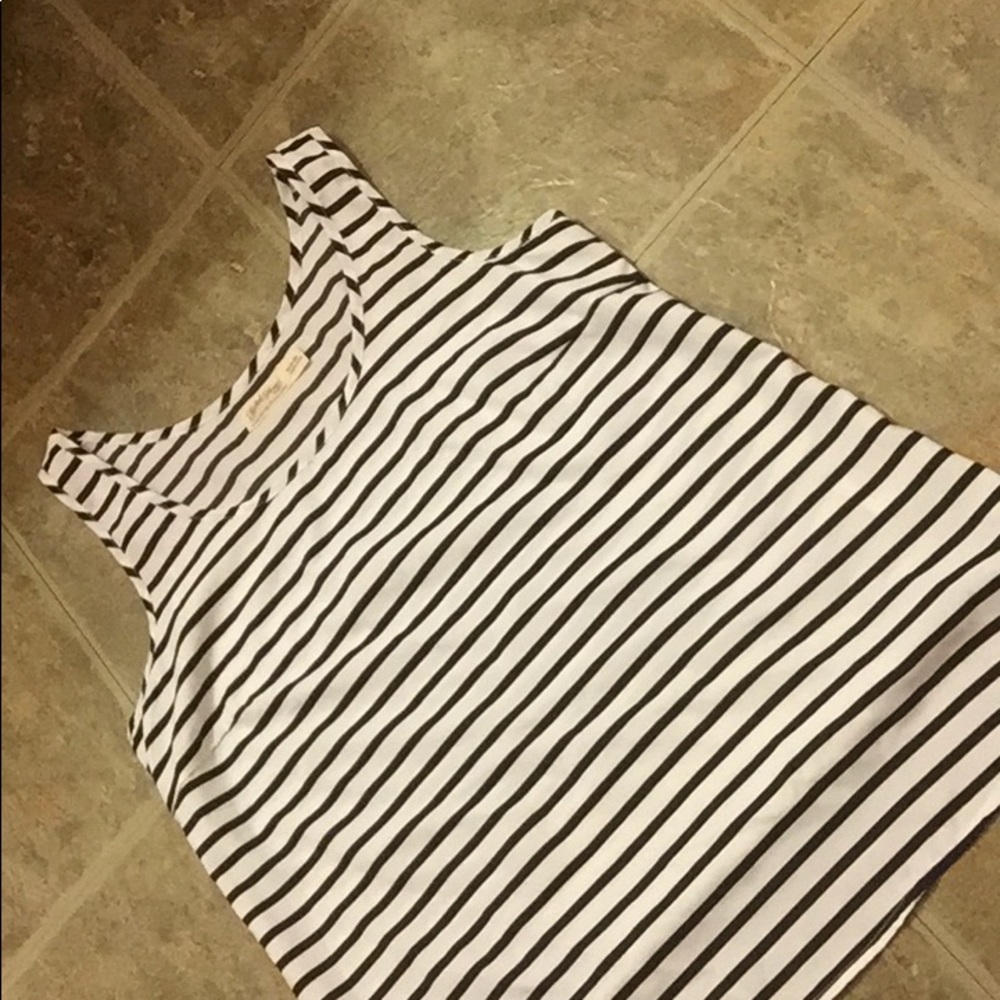 black and white tank